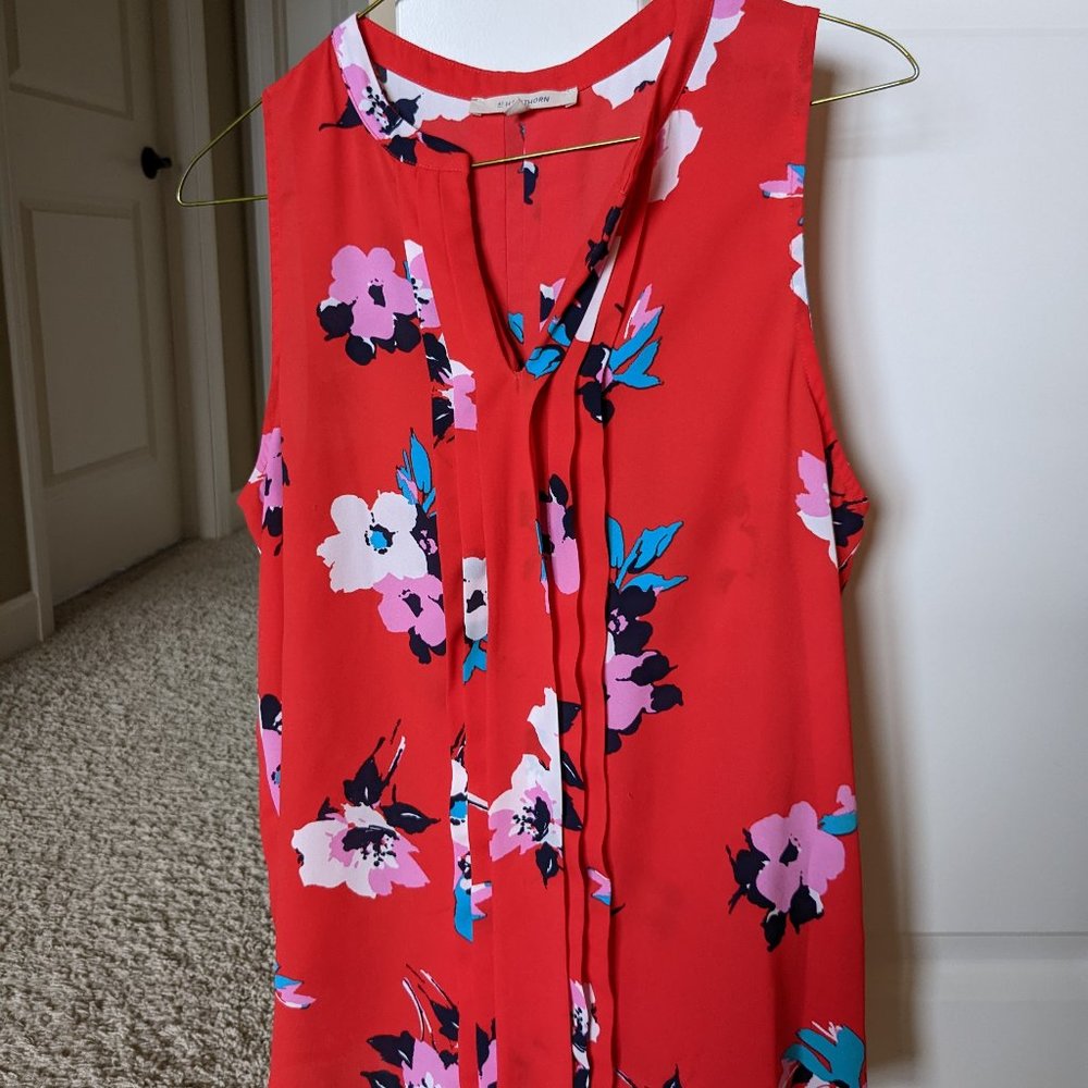 41 Hawthorn Breyson Pleat Detail Split Neck Blouse